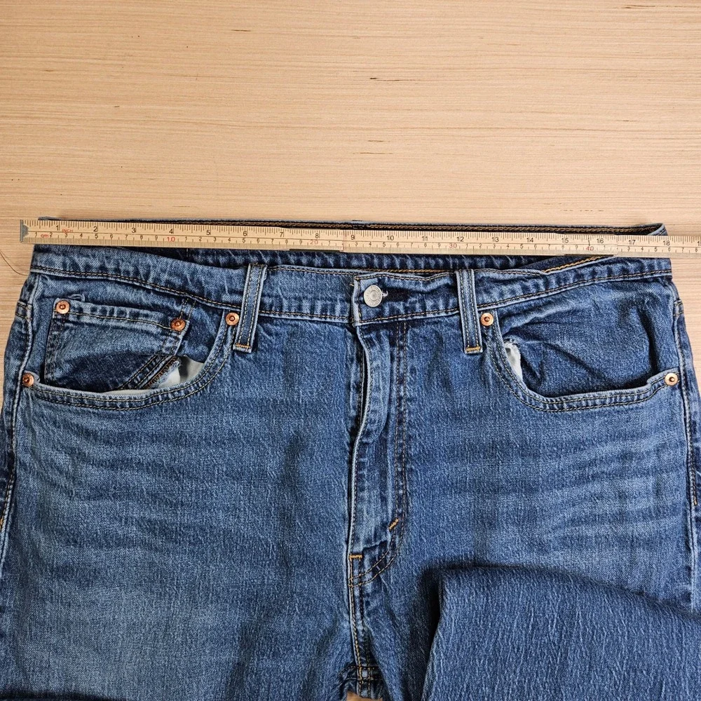 Levi's 527 Slim Bootcut Jeans Mens 36x32 Blue Denim Casual Workwear